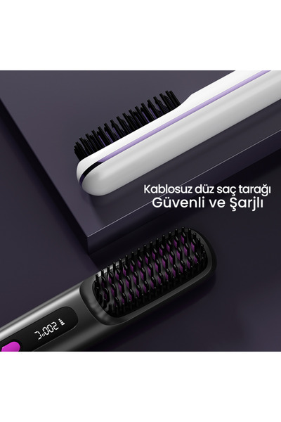 Genel Markalar Şarjlı ve Taşınabilir Iyonik Saç Şekillendirici ve Düzleştirici Fön Tarağı