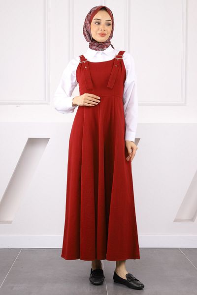 İmajButik Λεπτομερές Gilet Gabardine με φερμουάρ μπορντό