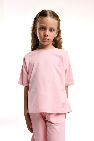 U.S. Polo Assn. U.S. Polo Assn Kids Girls Bermuda Set, 100% Cotton / 100% Cotton