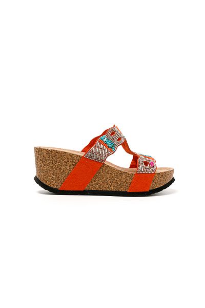Guja Papuci pentru femei/fete 25Y101 TR Guja Orange