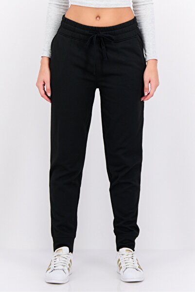 Hype Women Regular Fit Solid Jogger Pants, Black