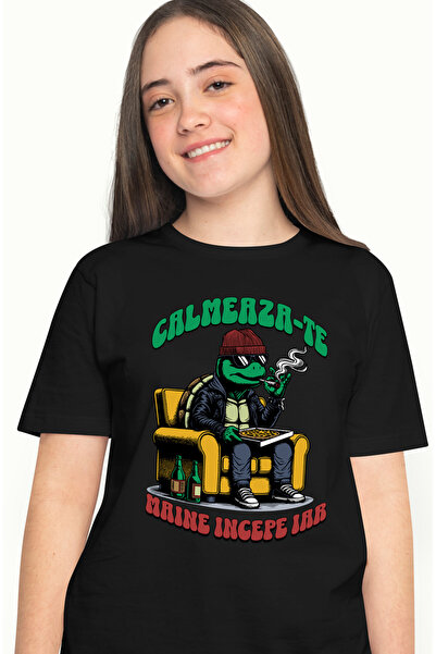 StoryGift Romania Tricou Femei calmeaza te maine incepe iar haos broasca fuma...