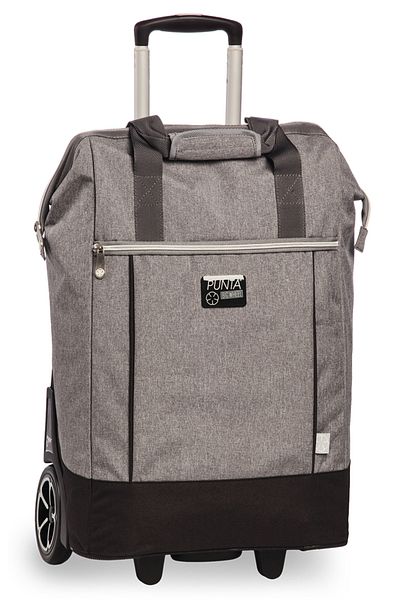 Punta Shopping Bag With Wheels F10303, 62 X 38 X 28 Cm, 40 L, Grey