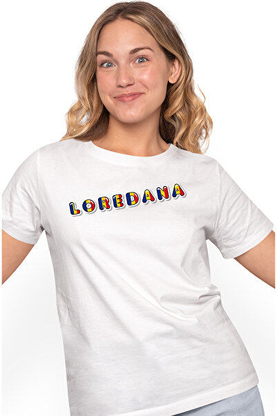 StoryGift Romania Tricou Femei Cu Numele Loredana, Romania, Suporter, Steagul...