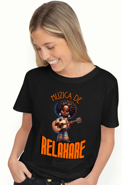 StoryGift Romania Tricou Femei Fata Stil Insula Tropicala Cu Chitara Text Muz...