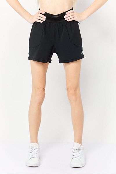 adidas Women Sportswear Fit Brand Logo Training Shorts, Black