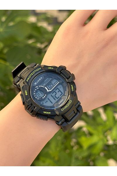 Jaga Digital 2 Years Warranty Alarm+Stopwatch+Light and Calendar 5 Atm Young Sports Men's Wristwatch Jg023