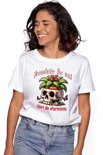 StoryGift Romania Tricou Femei seminte de astazi flori de eternitate cu impri...