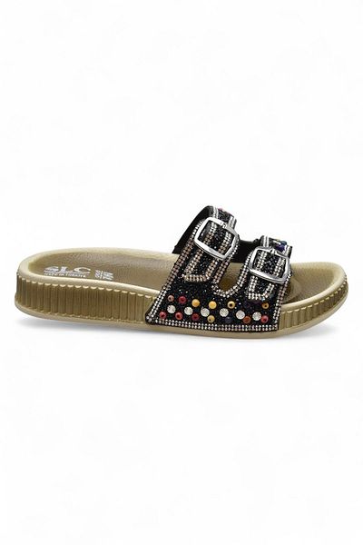 ISPARTALILAR 45560 Comfortable Sole Stone Daily Women's Slippers