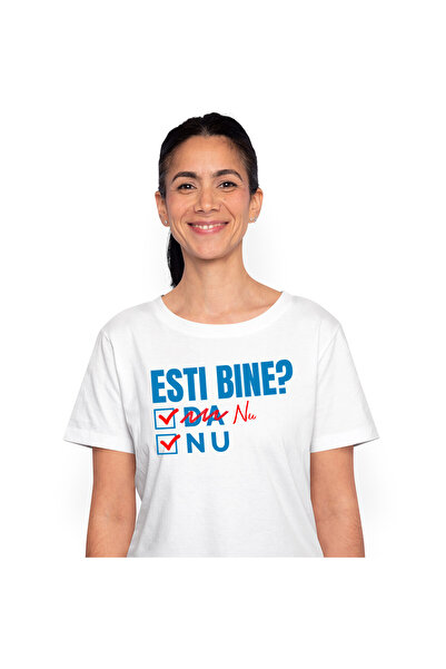 StoryGift Romania Tricou Femei cu Intrebare Cu Raspunsuri Multiple Haios Depr...