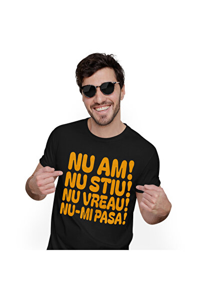 StoryGift Romania Tricou Barbati cu Mesaj Negativ in Limba Romana Adolescent,...