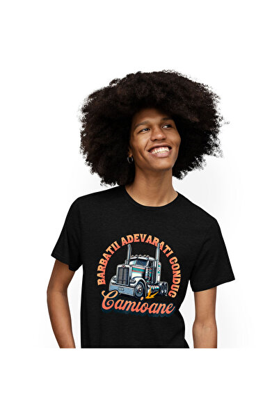 StoryGift Romania Tricou Barbati cu Tir Colorat Meserie Barbati Adevarati Con...