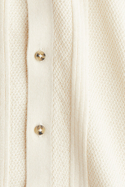 H&M Tekstüre Triko Gömlek