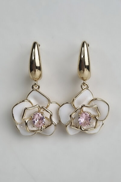 ayışığı Xuping White Flower Earrings