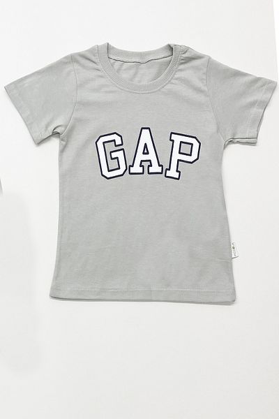HÇM Boy's Bottom-Up Suit with Text Printed Short Sleeves