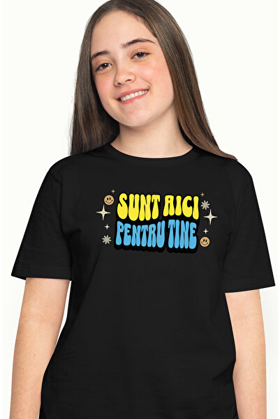 StoryGift Romania Tricou Femei Sunt Aici Pentru Tine, cu imprimeu pe Fata, 10...