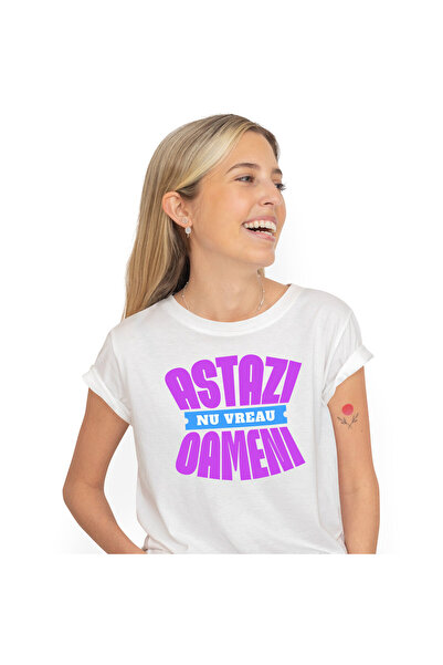 StoryGift Romania Tricou Femei cu In Limba Romana Mesaj Haios Astazi NU Vreau...