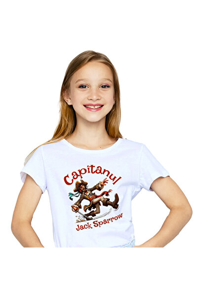 StoryGift Romania Tricou Copii cu Pirat haios Cu Sabie si Palarie Maro Alerga...