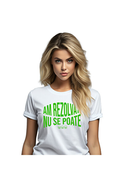 StoryGift Romania Tricou Femei cu Mesaj Iluzie Optica Smiley Face, Sarcasm, G...