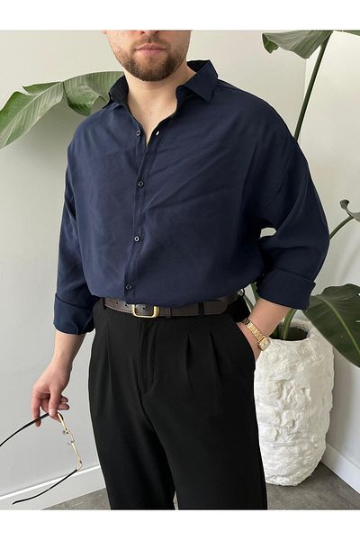 HAWKKİNG Ανδρικό πουκάμισο Oversize Modal