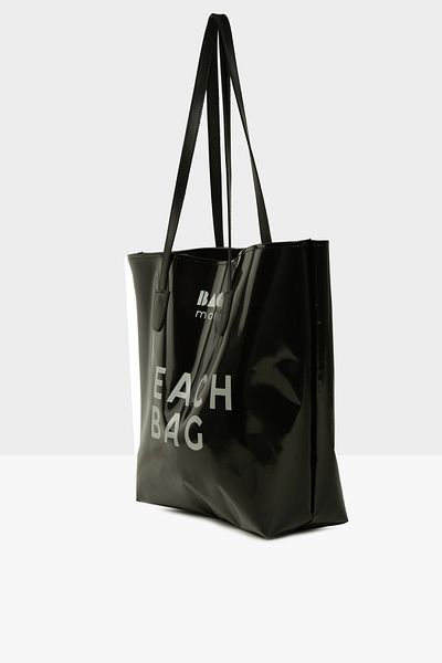 Bagmori Black Women's Beach Bag Printed Beach Bag M000008612