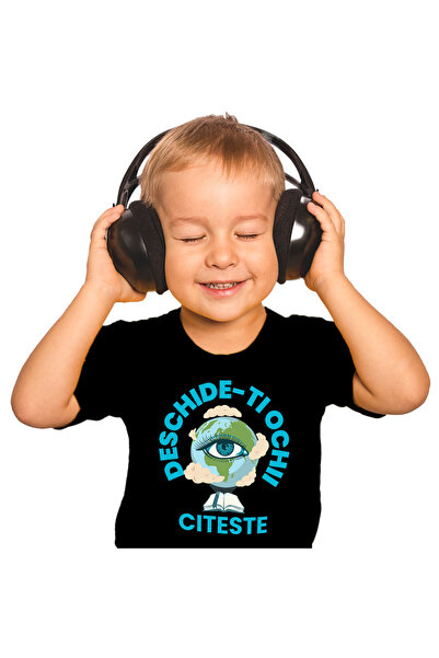 StoryGift Romania Tricou Copii cu Pamant Tera Cu Ochii Gene Lungi Carte Desch...