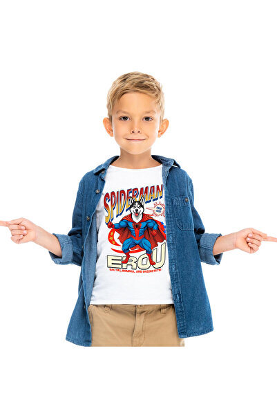 StoryGift Romania Tricou Copii cu Husky Siberian / Siberian Husky Caine In Co...