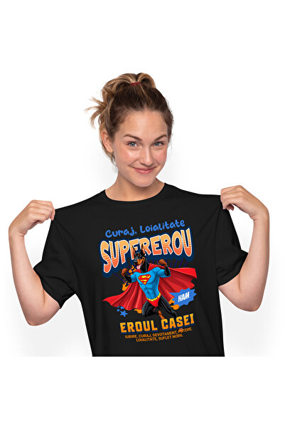 StoryGift Romania Tricou Femei cu Minge Baseball Supereroi Personaje In Echip...