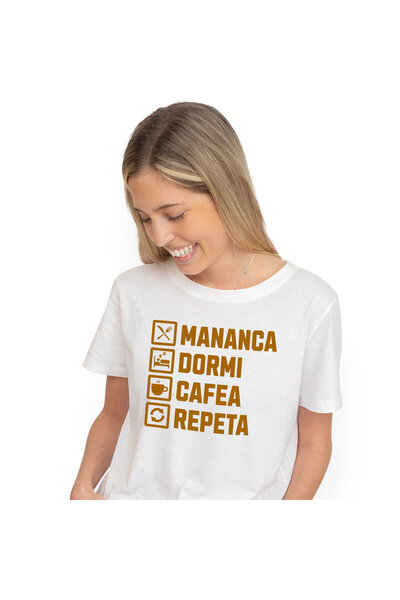 StoryGift Romania Tricou Femei cu Rutina Zilnica Haioasa Iubitorii De Energie...