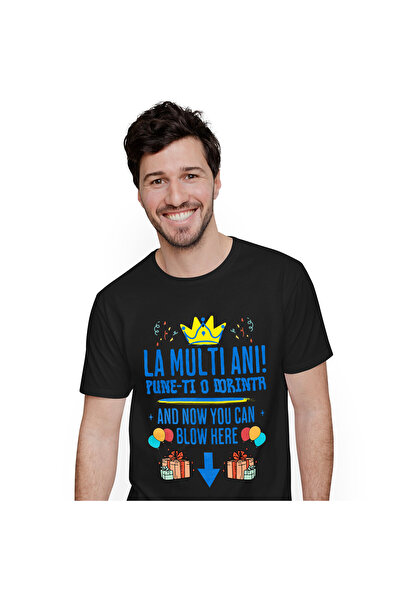 StoryGift Romania Tricou Barbati cu Design Colorat Coroana Regala Cadouri Bal...