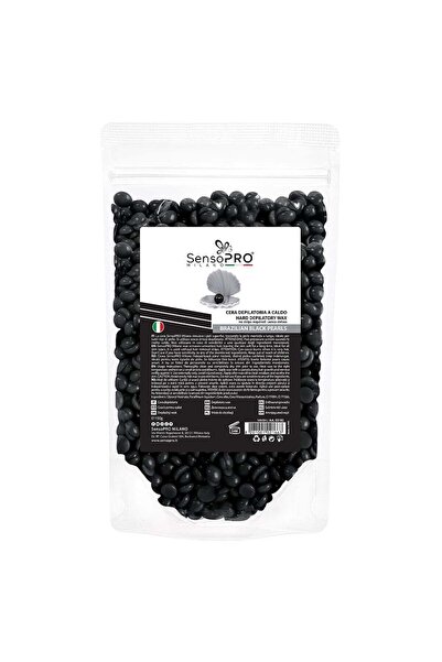 SensoPRO Milano Granule de ceară epilatoare elastică cu perle negre brazilien...