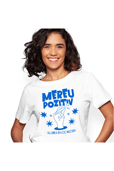 StoryGift Romania Tricou Femei cu Mana Umana Pocnind Din Degete Stele Pozitiv...
