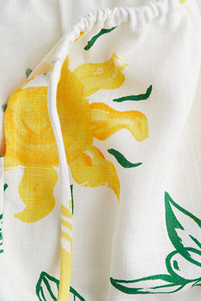 H&M Bağcık Detaylı Kısa Üst