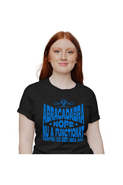 StoryGift Romania Tricou Femei cu Design Iluzie Optica Magician Vraji Abracad...