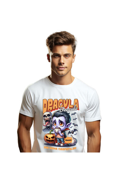 StoryGift Romania Tricou Barbati cu Animatie Vampir cu Usturoi sau Dracula Di...
