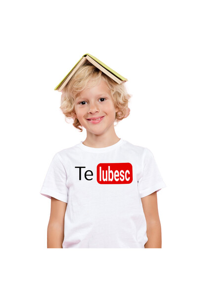 StoryGift Romania Tricou Copii cu Logo Platforma Streaming Viteo Rosu Negru, ...