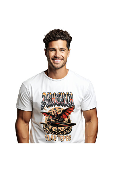 StoryGift Romania Tricou Barbati cu Vampir In Zbor Avion Luna Plina, Halowen,...