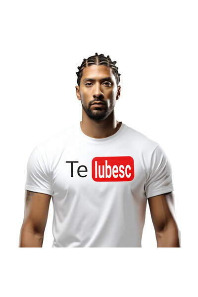 StoryGift Romania Tricou Barbati cu Logo Platforma Streaming Viteo Rosu Negru...