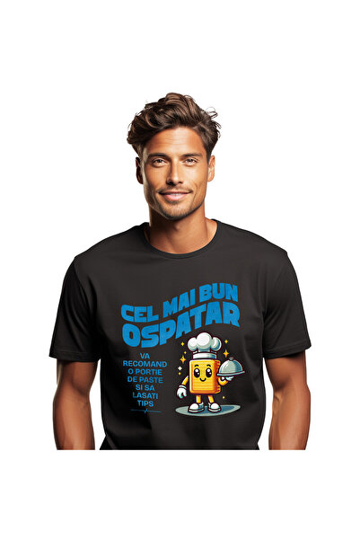 StoryGift Romania Tricou Barbati cu Bucata De Unt Cu Palarie De Cheff Platou ...