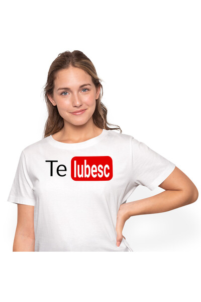 StoryGift Romania Tricou Femei cu Logo Platforma Streaming Viteo Rosu Negru, ...