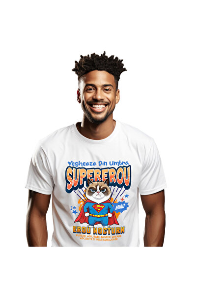StoryGift Romania Men's T-Shirt with Squirrel with Colorful Parachute in the ...