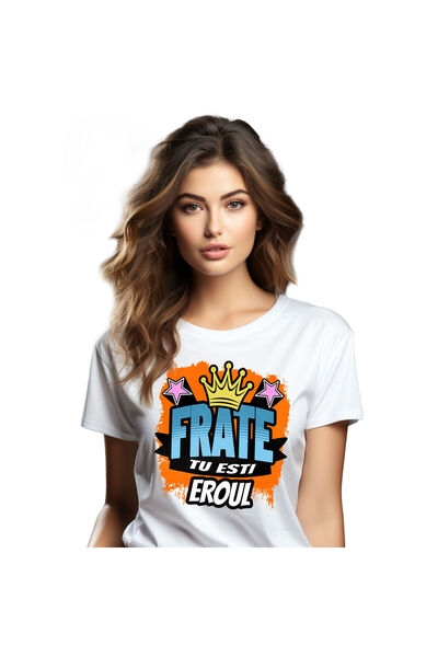 StoryGift Romania Tricou Femei cu Coroana Regala Stil Graffiti, Animat, Copii...