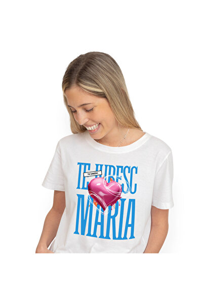 StoryGift Romania Tricou Femei cu Inima Zburatoare,Valentine's Day, Dragoste,...