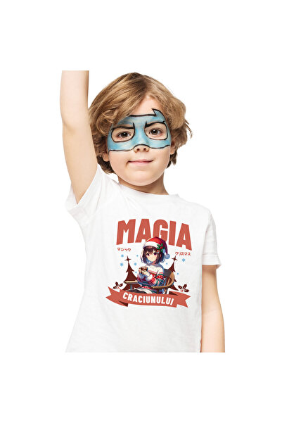 StoryGift Romania Tricou Copii cu Fata Stil Anime Cu Caciula si Pulover De Cr...