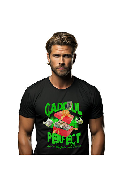 StoryGift Romania Tricou Barbati cu Cutie Rosie cu Funda de Cadou Bani, Bancn...