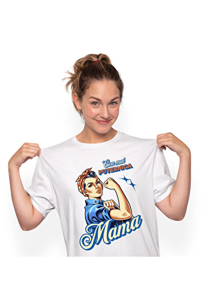 StoryGift Romania Tricou Femei cu Femeie Gospodina Stil Retro Puternica, Moti...