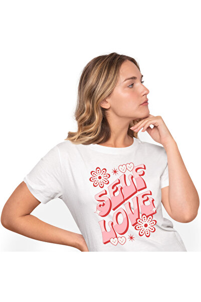 StoryGift Romania Tricou Femei cu Mesaj Inspirational Pentru femei Flori Inim...