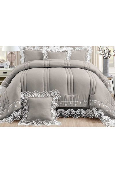 Red Rose Double bedspread, 8-piece event set, quilt size 240 x 260 cm