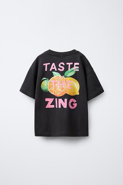 The Champ Clothing Тениска за момичета от 100% памук с щампа Taste Zing