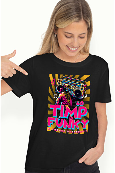 StoryGift Romania Women's T-shirt Funky time. It's party time man with a vint...